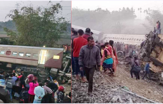 পশ্চিমবঙ্গে ভয়াবহ ট্রেন দুর্ঘটনা, বহু হতাহতের শঙ্কা