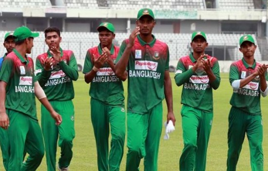 বিশ্বকাপ মিশনে টসে জিতে ব্যাটিংয়ে টাইগার যুবারা