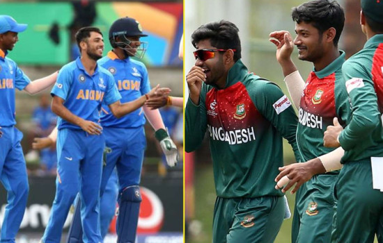 কোয়াটারে সন্ধ্যায় মুখোমুখি বাংলাদেশ-ভারত