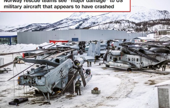 বিধ্বস্ত সেই মার্কিন যুদ্ধবিমান নিয়ে যা জানাল নরওয়ে