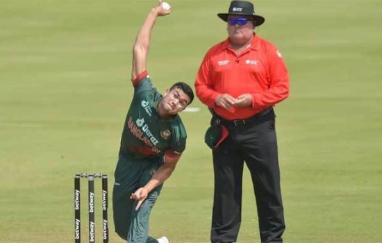 ম্যাচ ও সিরিজ সেরার মুকুট তাসকিনের