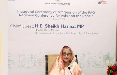 খাদ্যনিরাপত্তা বাড়াতে আঞ্চলিক সহযোগিতার আহ্বান প্রধানমন্ত্রীর