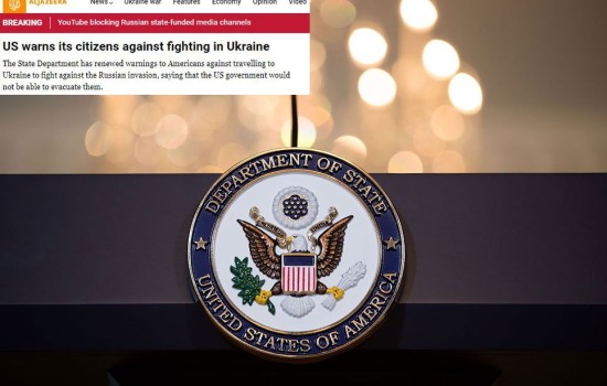 ইউক্রেন যুদ্ধে অংশ নেওয়া নিজ নাগরিকদের সতর্ক করলো যুক্তরাষ্ট্র
