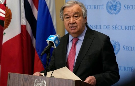 ইউক্রেনে রাশিয়ার ‘অযৌক্তিক যুদ্ধ’ বন্ধের আহ্বান জাতিসংঘ মহাসচিবের