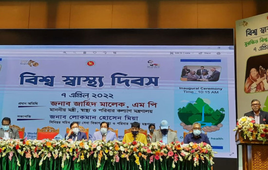 পানি দূষণের কারণেই ডায়রিয়া বেড়েছে : স্বাস্থ্যমন্ত্রী