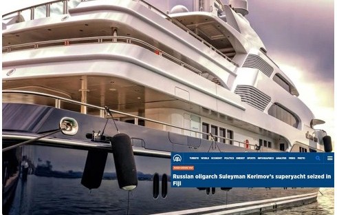 সুলেমান কেরিমভের বিলাসবহুল প্রমোদতরী জব্দ করল ফিজি