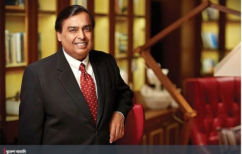 ১০ ভারতীয় ধনকুবেরের তালিকার শীর্ষে মুকেশ আম্বানি