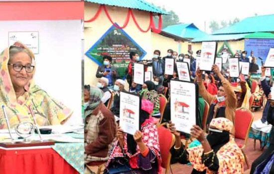 সবচেয়ে ভালো লাগে ঘর পাওয়া মানুষের মুখের হাসি: প্রধানমন্ত্রী