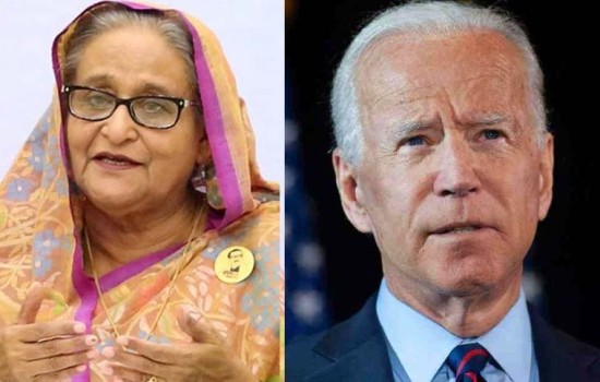 শেখ হাসিনাকে বাইডেনের চিঠি