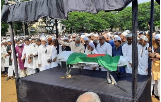 সাবেক অর্থমন্ত্রী মুহিতের শেষ জানাজায় মানুষের ঢল