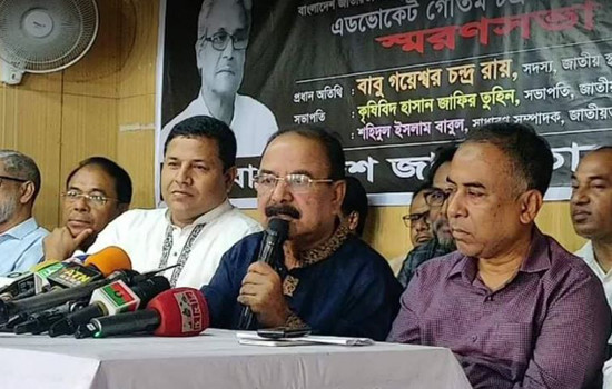 সরকারের পতন ঘটিয়ে ইসি নিয়ে ভাববে বিএনপি : গয়েশ্বর