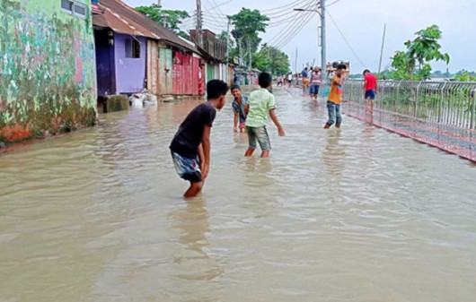 পেটে ক্ষুধা জ্বলছে না চুলা, পানিবন্দি মানুষ