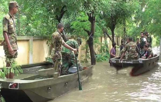 সিলেটে বন্যার্তদের উদ্ধারে সেনাবাহিনী