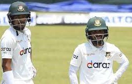 দ্বিতীয় ইনিংস : ব্যাট হাতে ফের ব্যর্থ শান্ত-মুমিনুল