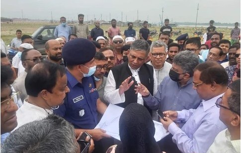 পদ্মা সেতু উদ্বোধন: প্রধানমন্ত্রীর জনসভাস্থল পরিদর্শনে আওয়ামী লীগ