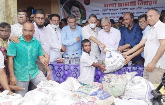 আওয়ামী লীগ সিলেটবাসীর এই দুঃসময়ে পাশে নেই : মির্জা ফখরুল