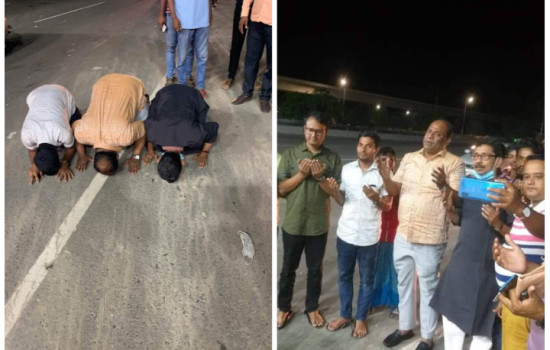 পদ্মা সেতুতে চুম্বন করলেন শরীয়তপুর-১ এর এমপি