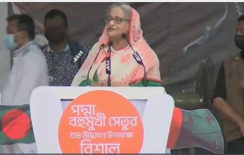 দেখে যান পদ্মা সেতু নির্মাণ হয়েছে কি না, খালেদা জিয়াকে প্রধানমন্ত্রী
