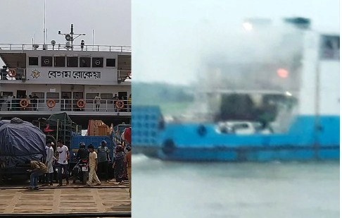 চলন্ত ফেরিতে আগুন