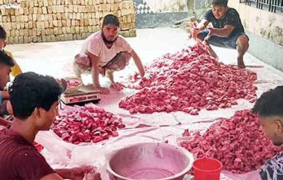 নবীজী (সা:) যেভাবে কোরবানির গোশত বণ্টন করতেন