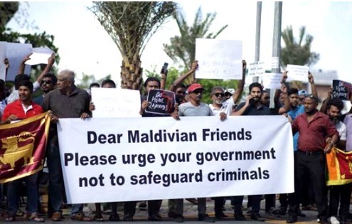 মালদ্বীপেও তীব্র ক্ষোভের মুখে গোতাবায়া