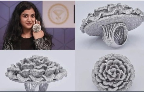 এক আংটিতে ২৪ হাজার ৬৭৯ হীরা, বিশ্ব রেকর্ড