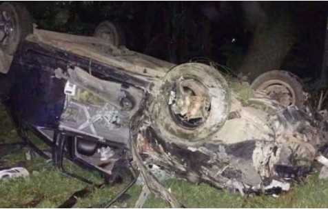 দ্রুতগতির প্রাইভেটকার উল্টে খাদে, নিহত ৩ যুবক