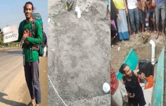 কবরের অভিজ্ঞতা জানতে ১০ ঘণ্টা কবরের ভেতরে অবস্থান, অতঃপর আটক