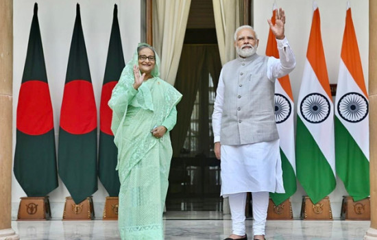 প্রধানমন্ত্রী শেখ হাসিনা ও নরেন্দ্র মোদির বৈঠক শুরু