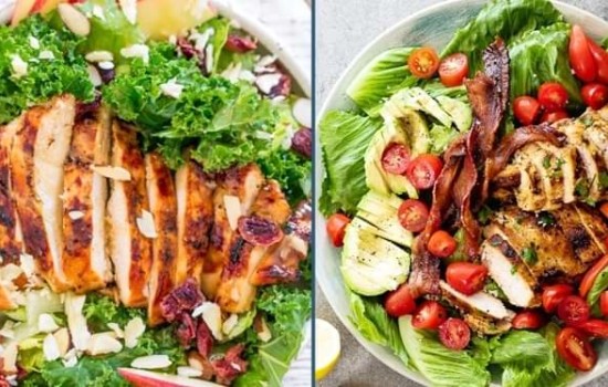গ্রিলড চিকেন সালাদের রেসিপি