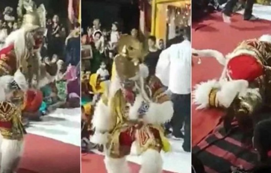 নাটকের মঞ্চে মৃত্যু, অভিনয় ভেবে দর্শকদের অভিবাধন