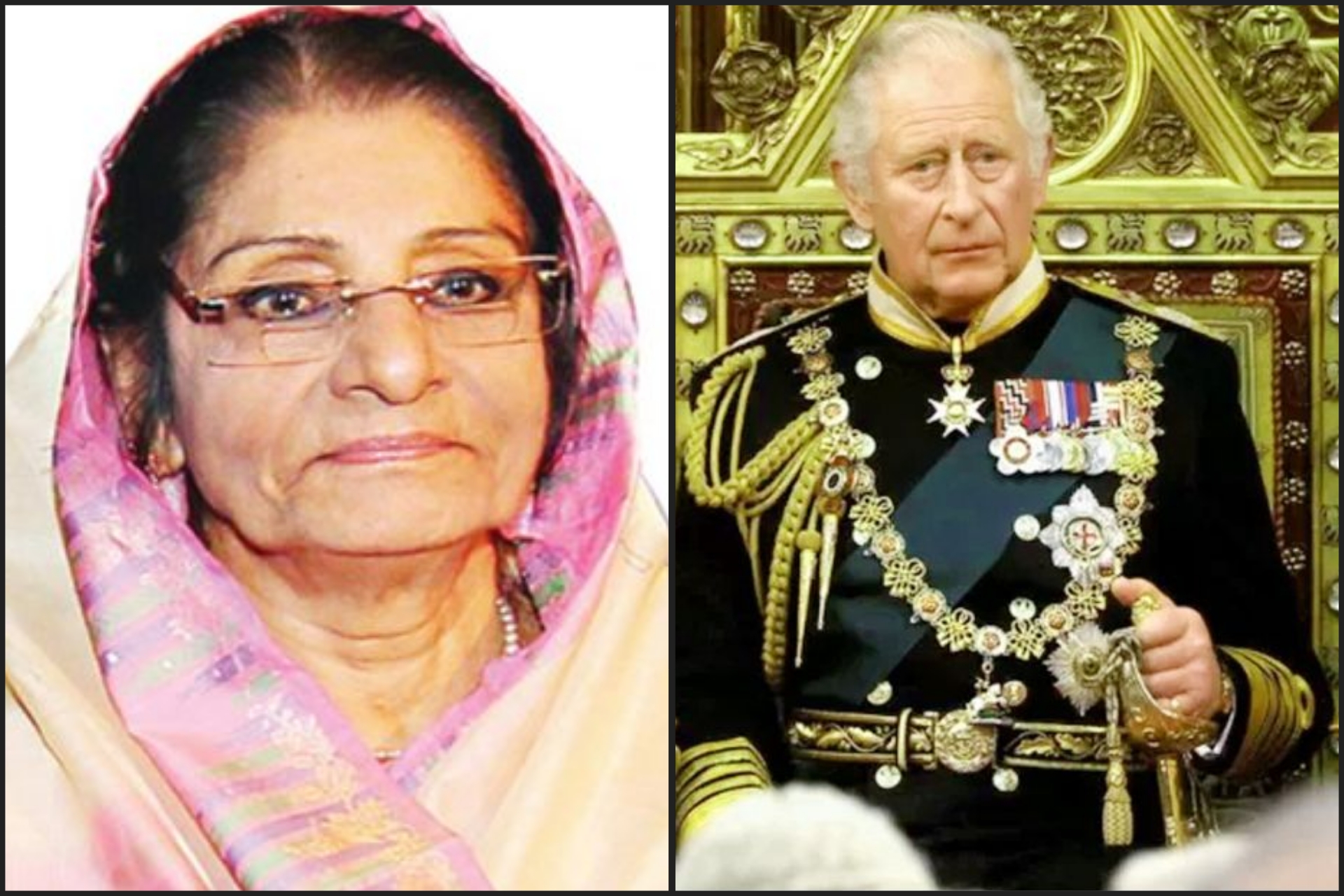 ব্রিটেনের নতুন রাজাকে রওশন এরশাদের অভিনন্দন