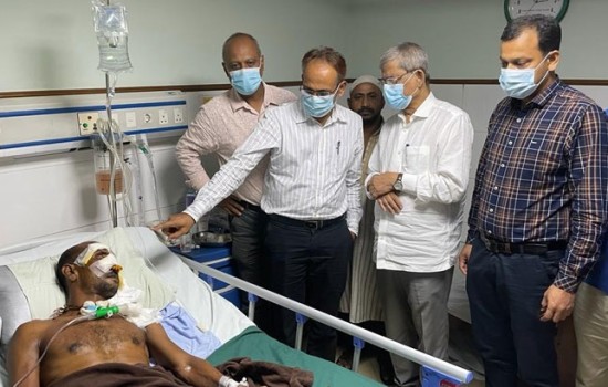 ছাত্রদল নেতাদের শয্যাপাশে ফখরুল