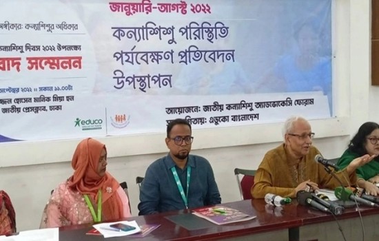 দেশে ৮ মাসে ধর্ষণের শিকার ৫৭৪ কন্যাশিশু