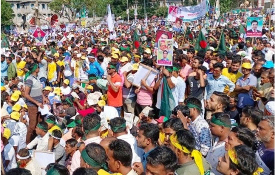 শুরু হল বিএনপির ময়মনসিংহের বিভাগীয় গণসমাবেশ, নেতাকর্মীদের ঢল