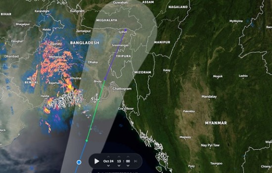 দুই জেলায় মারাত্মক আঘাত হানবে ঘূর্ণিঝড় সিত্রাং