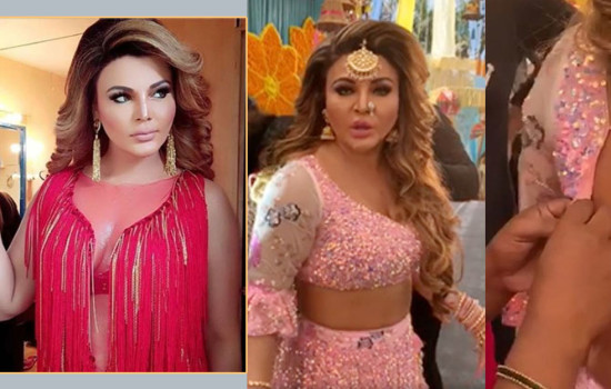 মঞ্চে ওঠার আগেই ব্লাউজ ছিঁড়ে গেল রাখির!