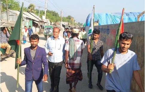 পায়ে হেঁটে, সাইকেল চালিয়ে বিএনপির সমাবেশে কর্মীরা