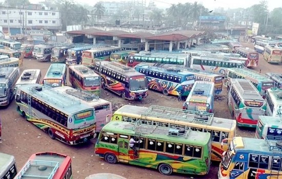 বিএনপির সমাবেশের আগে বরিশালে বাস ধর্মঘট
