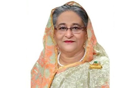 বঙ্গবন্ধুর প্রতিকৃতিতে প্রধানমন্ত্রীর শ্রদ্ধা