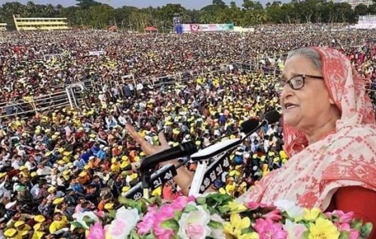 নৌকায় ভোটের ওয়াদা চাইলেন প্রধানমন্ত্রী