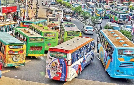সুনামগঞ্জ-সিলেট সড়কে বাস চলাচল শুরু