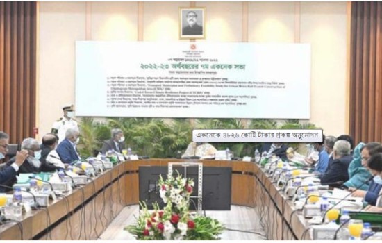 একনেকে ৪৮২৬ কোটি টাকার প্রকল্প অনুমোদন