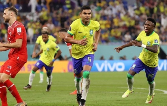 সুইজারল্যান্ডকে হারিয়ে শেষ ষোলতে ব্রাজিল