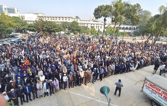 সুপ্রিমকোর্টে খন্দকার মাহবুব হোসেনের জানাজা অনুষ্ঠিত