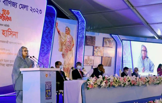 বাণিজ্য মেলার উদ্বোধন করলেন প্রধানমন্ত্রী