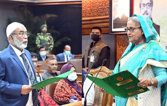 রংপুর সিটির মেয়র হিসেবে শপথ নিলেন মোস্তফা