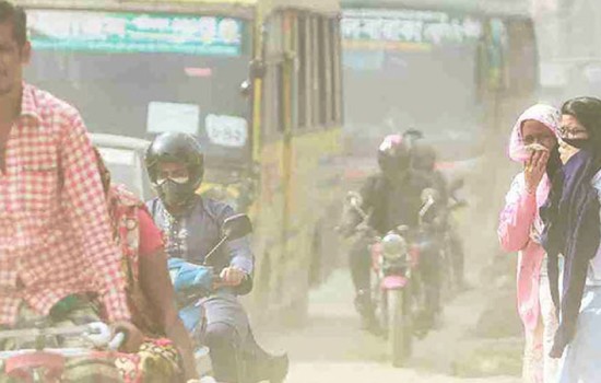 দূষিত শহরের শীর্ষে ঢাকা