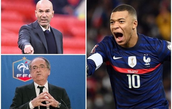 জিদানকে ফ্রান্স ফুটবল প্রধানের অসম্মান, খেপেছেন এমবাপ্পে