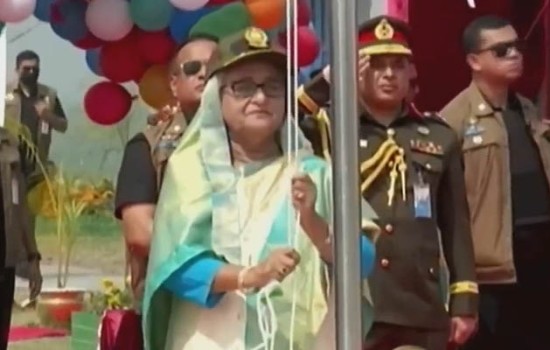 মিঠামইনে আবদুল হামিদ সেনানিবাস উদ্বোধন করলেন প্রধানমন্ত্রী